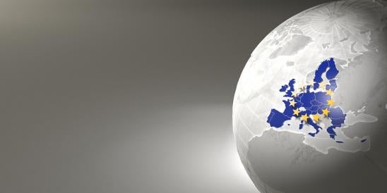 EU on globe 