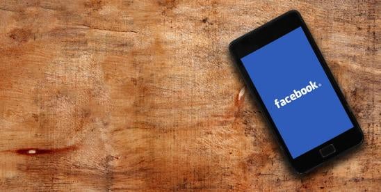 facebook on mobile phone used to post opinions