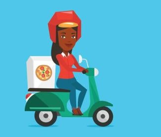 food delivery woman, ninth circuit, tipped employees