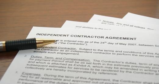 Contractor Agreement, Employee Misclassification as Independent Contractor