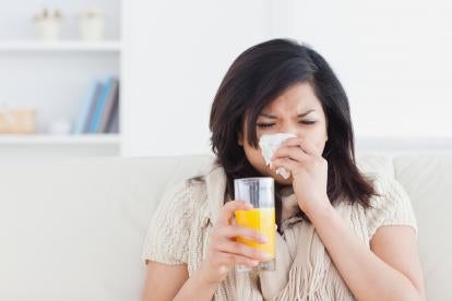 Sick Employee thankful for paid sick day PSDA