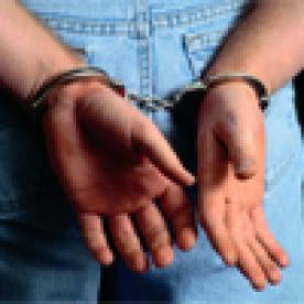 Man In Handcuffs, Arrested