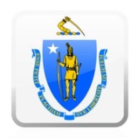 Massachusetts State Button