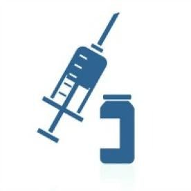 graphic of syringe , bottle of medicine, patent suit