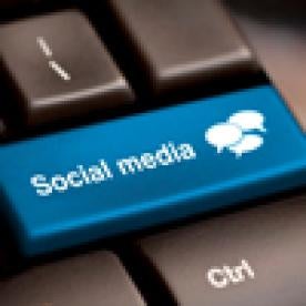 Social Media Key on Keyboard