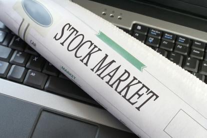 stock market on newspaper 