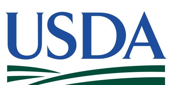 USDA, logo, green, blue