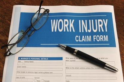 workmans compensation claim forms used in automobile accident recovery insurance claims