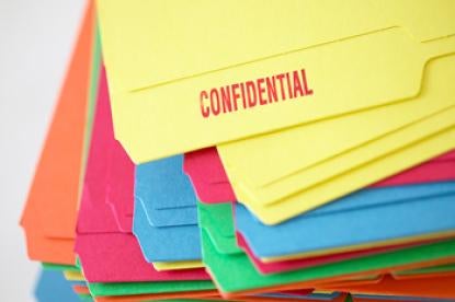 confidential employee folders