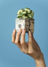 money gift, tipping, FLSA
