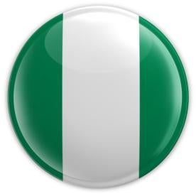 Nigeria Flag Button