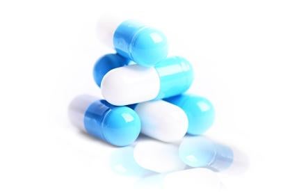pills, white, blue