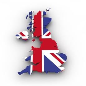 UK flag England map