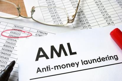 a UK anti money laundering audit with paperwork targeting a UK enabler
