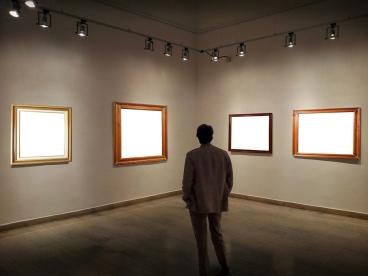 art gallery museum empty frames