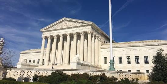 Supreme Court SCOTUS building considering TCPA constitutionality