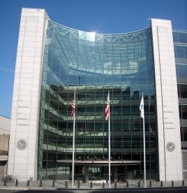 Securities Exchange Commission SEC building & proxy voting advice