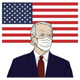 Joe Biden all masked up and ready to conquer