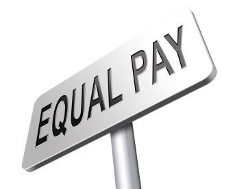 equal pay street sign leading to more equality in salaries between men & women for the same type and class of work