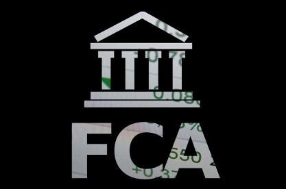 bank logo and FCA over financial docs