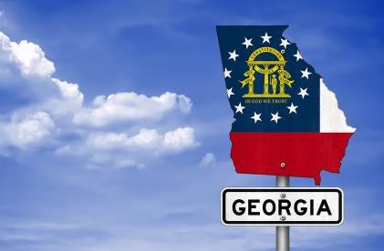 Georgia road sign
