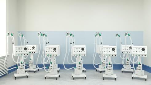 ventilators in hospital 