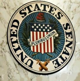 Senate Seal on Marble, approval of OSHRC Nominees