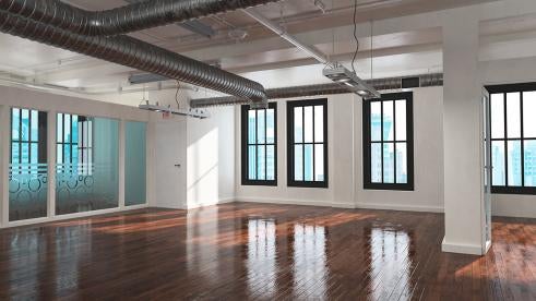 Commercial Real Estate Empty Office Space