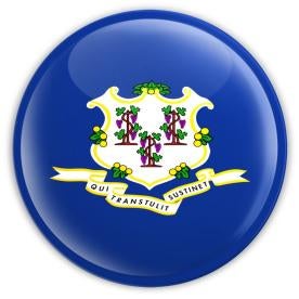Connecticut State Badge Button