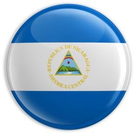 Nicaragua Flag Button