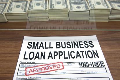 Small Business Administration SBA loan application