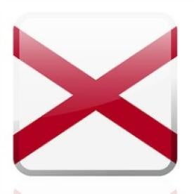 Alabama's Flag button