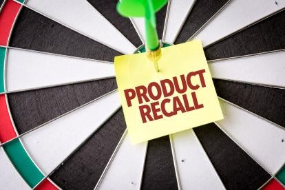 product recall right on target