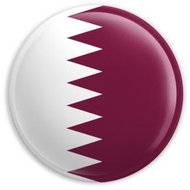 Flag Button for Qatar