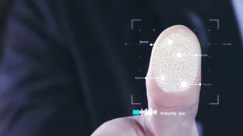 fingerprint biometric interface to protect consumer privacy