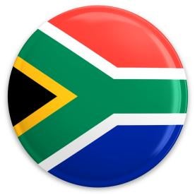 South African Flag Button
