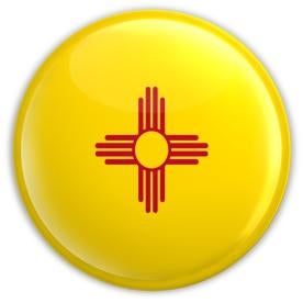 New Mexico flag button paid for by internet advertising sales tax