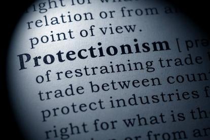 protectionism relating to trade laws and executive orders about trade with China
