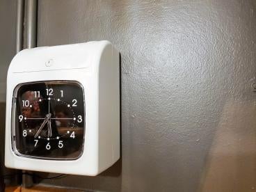 Time Clock for tracking workplace attendance
