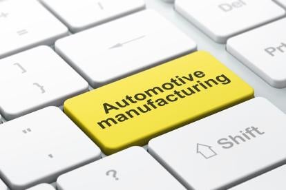 Automotive manufacturing on keyboard