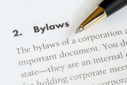 Bylaws on paper 