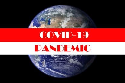 COVID-19 pandemic globe 