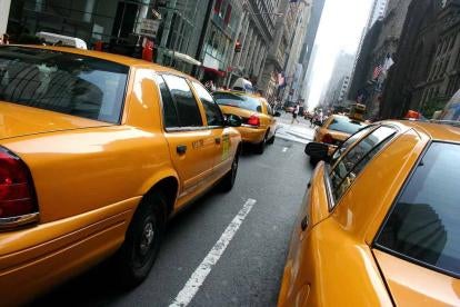 new york is a large taxicab