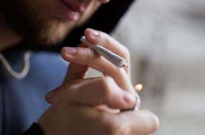 worker smoking cannabis before taking a drug test in Washington DC