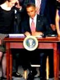 Obama signing