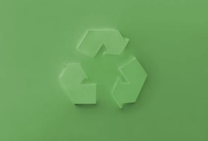 Green recycle symbol - environmental law