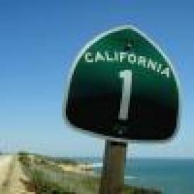 California, transportation, highway, road sign