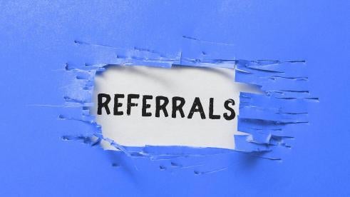 How do lawyers ask for referrals
