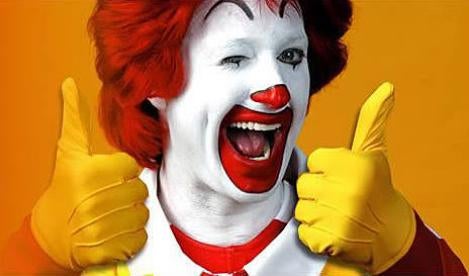 Ronald McDonald Thumbs Up 