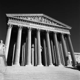 Supreme Court, black and white